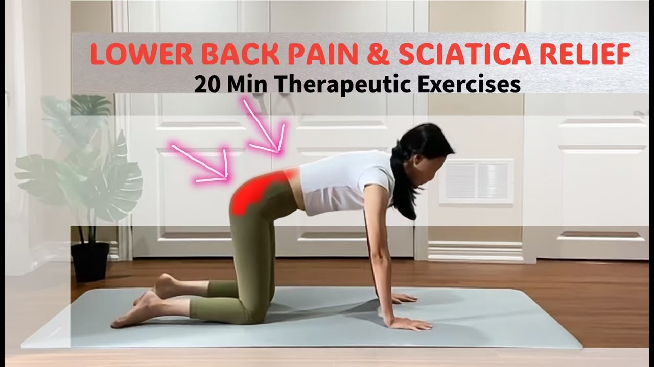 Устранение боли в пояснице и ишиаса — лечебная физкультура (20 мин) Быстрое восстановление и расс...