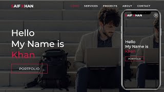 How To Build A One Page Website Using HTML & CSS For Practice |  HTML & CSS Responsive Website