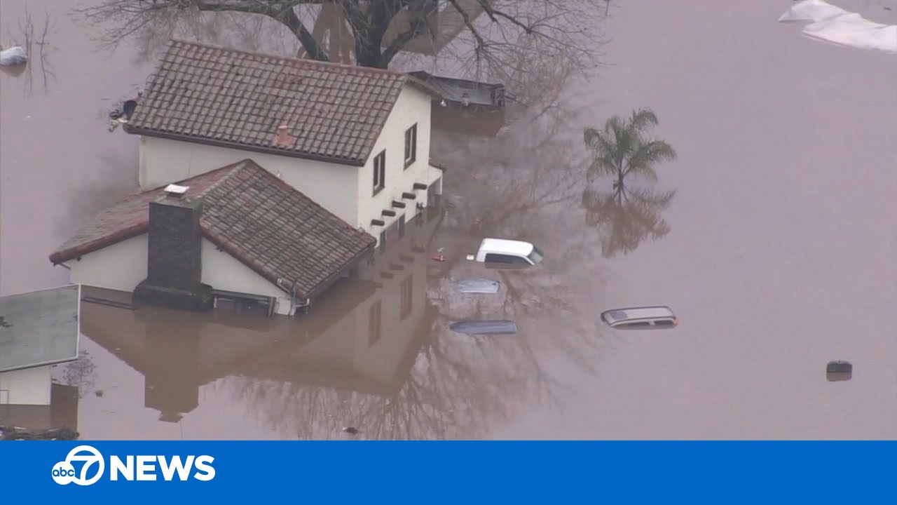 Video shows homes, highways in Northern California flooded following major storm