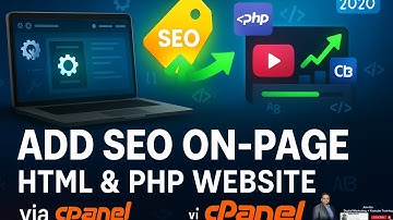 How to add seo on page to your html and php website using cPanel 2020 || Digital rakesh