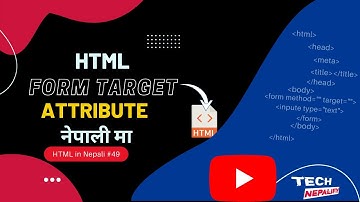 HTML target attribute in form // Learn HTML in Nepali // form target attribute in Nepali #49