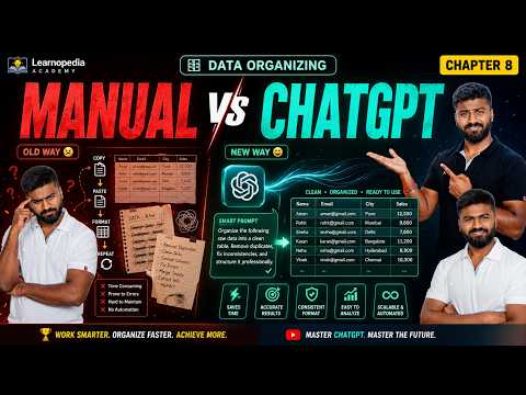 ChatGPT Re-organized Data Advanced | ChatGPT Tutorial for Beginners in Hindi 2026 @learninggupshup 