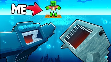 5 SEA MONSTERS, 1 RAFT in Minecraft!