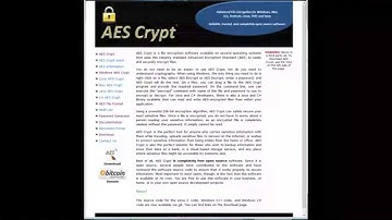 Windows Version: AES Crypt Tool