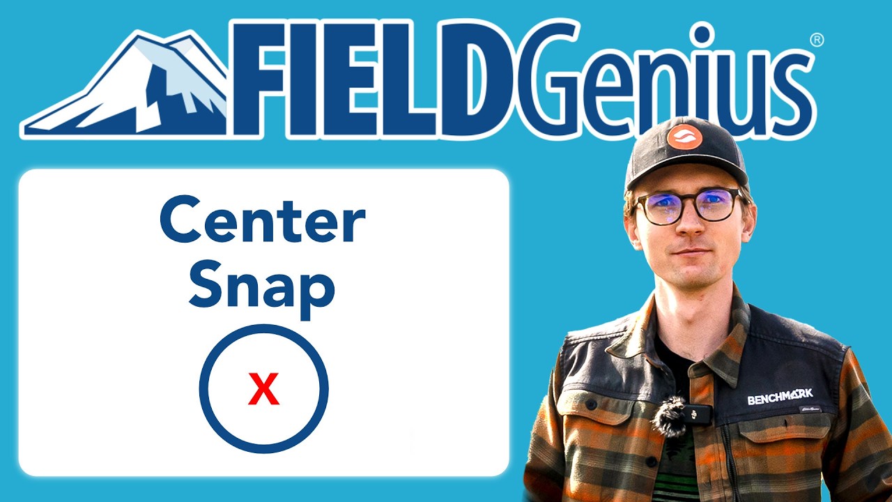 Как указать на центр окружности (привязка к центру) | Bench Mark & ​​FieldGenius