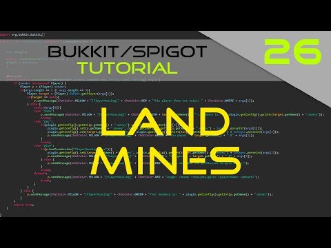 Minecraft Bukkit/Spigot Plugin Tutorial #26: Land Mines