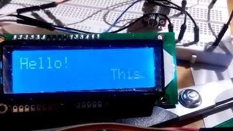 RPLCD: Scrolling text