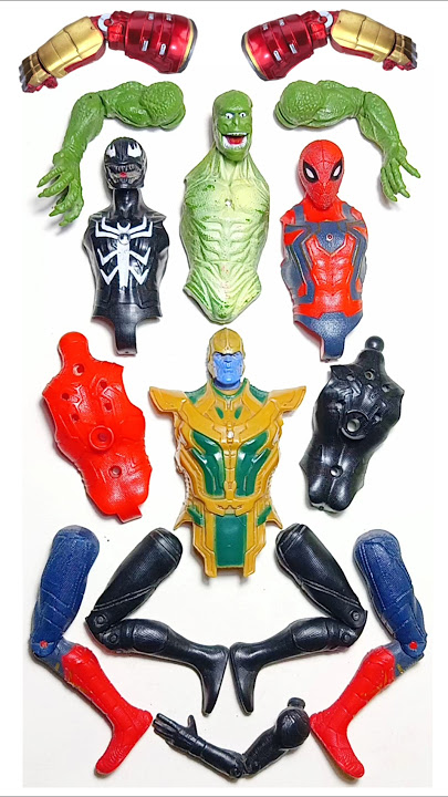 Avengers Superheroes Action, Spiderman Vs Venom vs Thanos Vs Lizard. #shorts #avengers