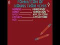 Grammar & Composition formation of nouns from verbs #grammar #cbse #icse #englishgrammar