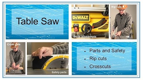 How to use the portable Table Saw - Construction Power Saw Series - Trades Training Video Series