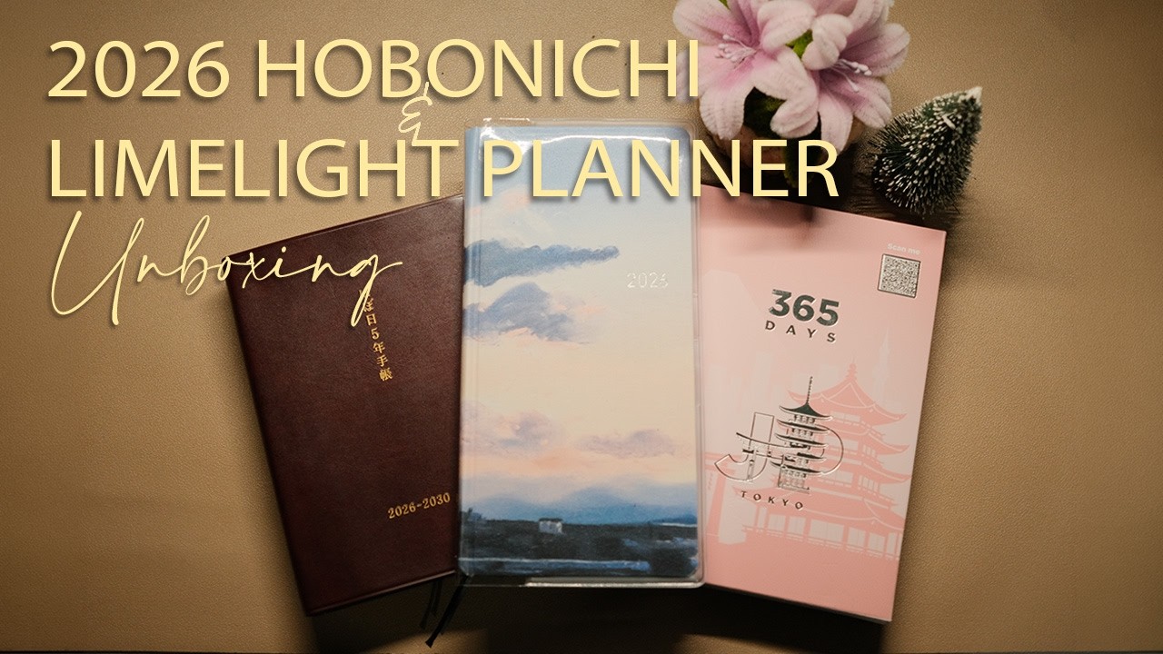 2026 Hobonichi & Limelight Planner Unboxing | heeyjil