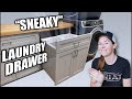 Hide Your Dirty Laundry | A Giant Drawer for Laundry Baskets