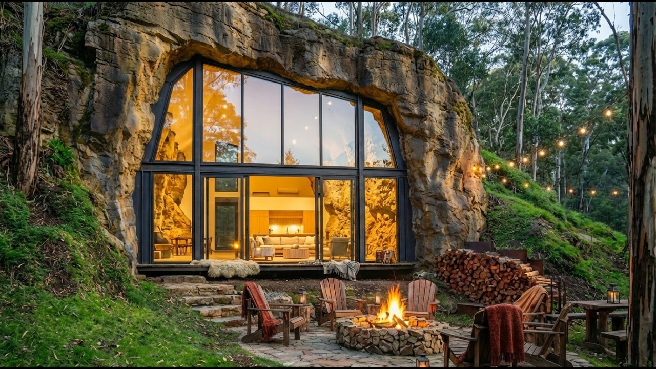 Building a Modern Luxury Home Inside a Cave (Start-to-Finish ASMR)