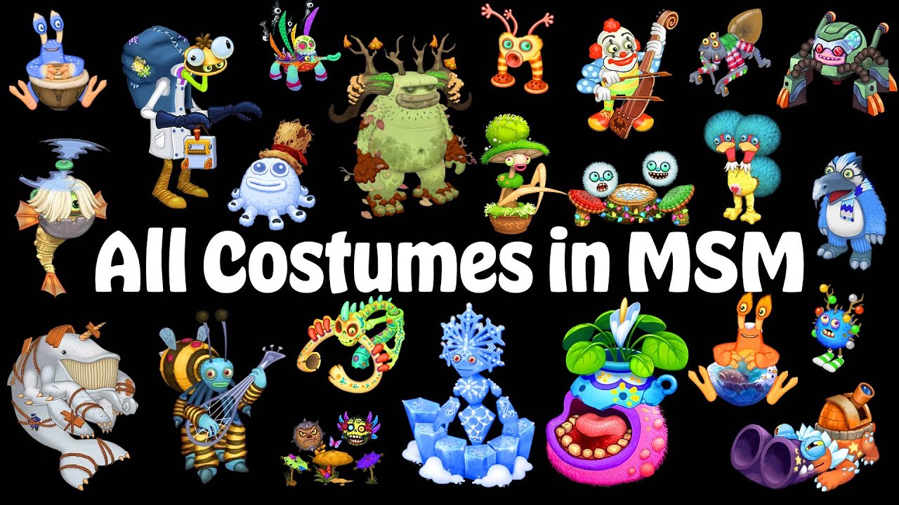 All Costumes in My Singing Monsters | All Sounds & Animations