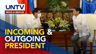 Outgoing President Duterte & incoming President BBM, nagkita na sa Malacañang