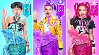 Kpop Demon Hunters Makeover! From Nerd Rumi and Mira To Popular Mermaid! Rumi Huntrix