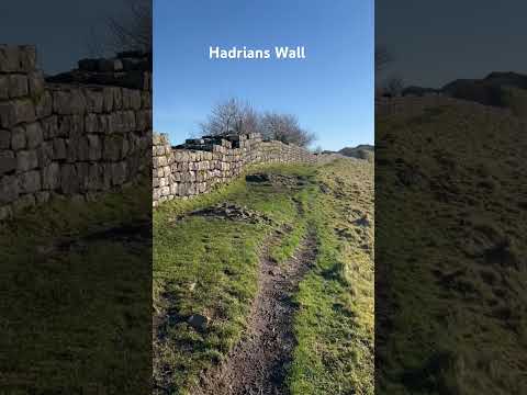 HIKING HADRIANS WALL.  Backpacking along Hadrians Wall in Northumberland.