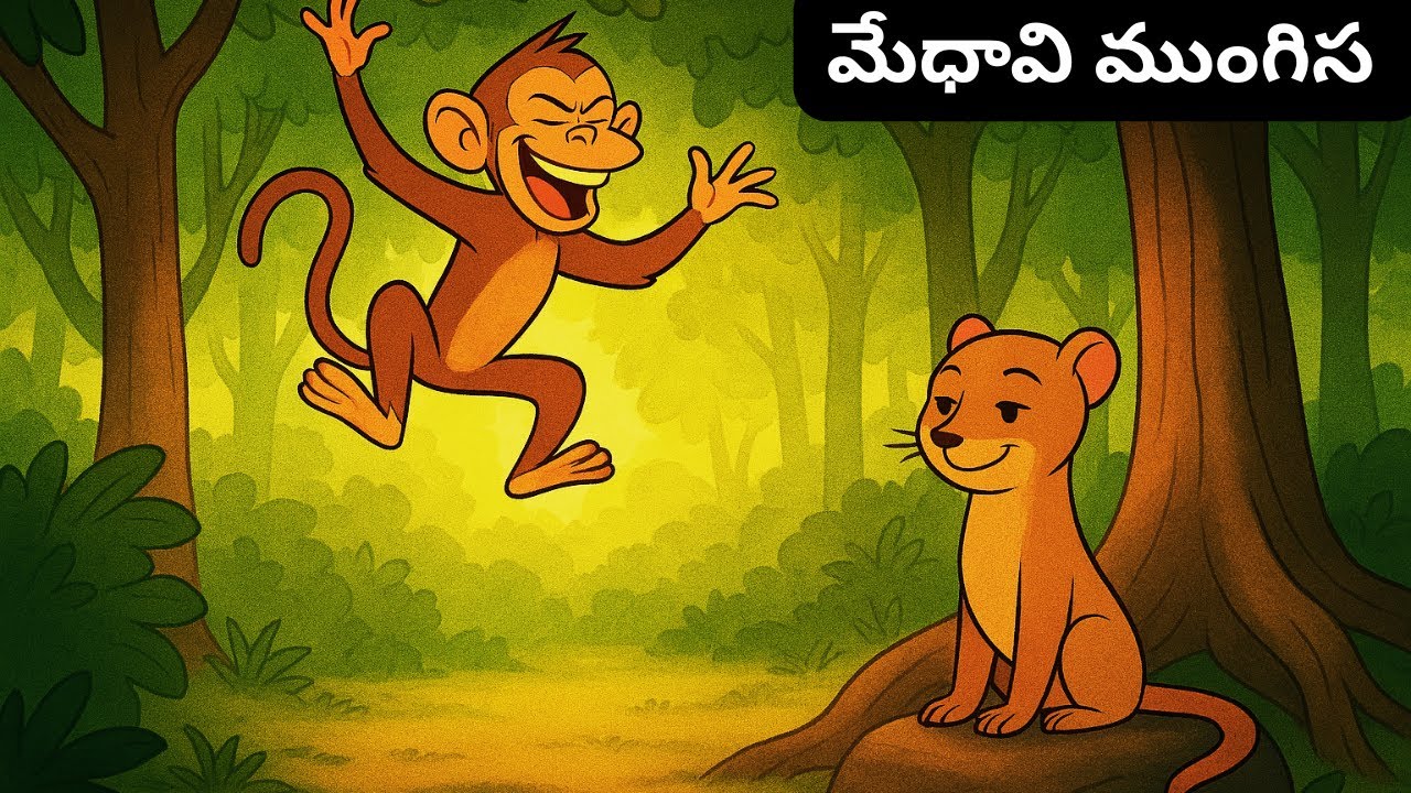 వేగం కాదు… వివేకమే గెలిచింది! | మేధావి ముంగిస కథ | నీతి కథ |  Telugu Moral Story  