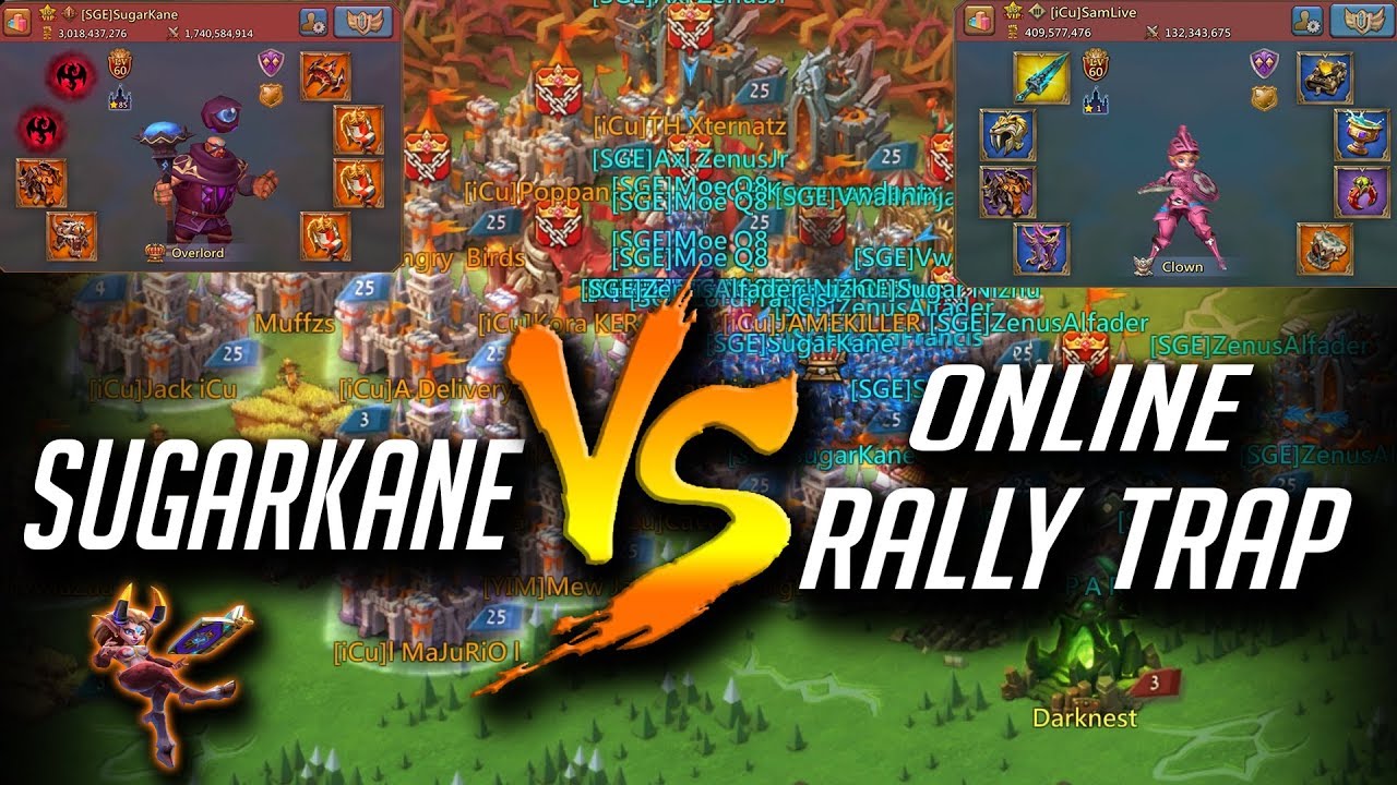 SugarKane Vs Online Rally Trap - Lords Mobile 👊