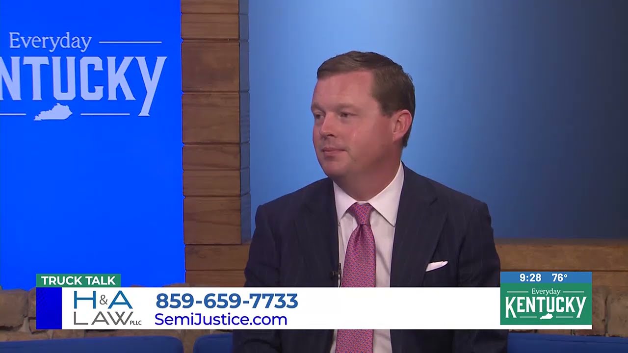 Jon hollan speaking in a truck talk episode on back-to-school safety