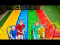 Four Colors pools and truck with balls | Baby Alex and other videos