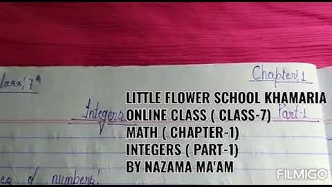 CLASS-7 ( MATH) CHAPTER-1 ( PART-1)