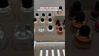 How to get free Byredo fragrances every time you visit a boutique #perfume #fragrance #freestuff