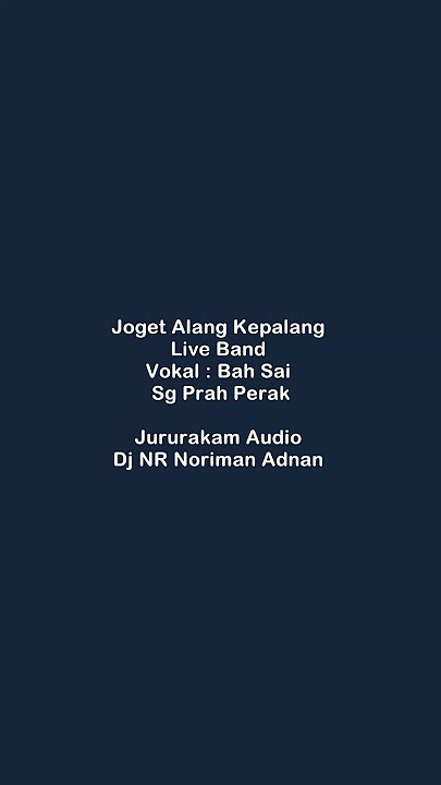 Joget Alang Kepalang Bah Sai  #asyikfm #muzikorangasli