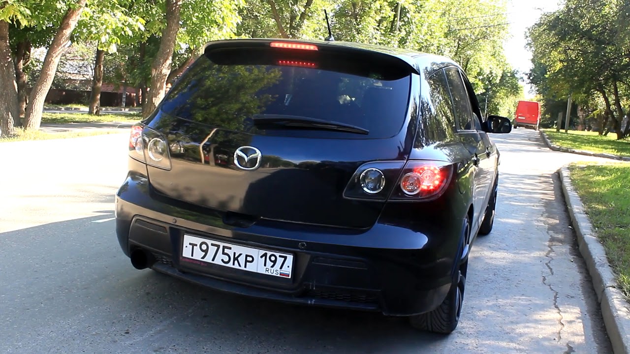 Выхлоп Мазда 3 МПС - YouTube