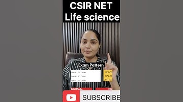 CSIR NET JRF Life science pattern #csirnet #zoology #lifescience #biology