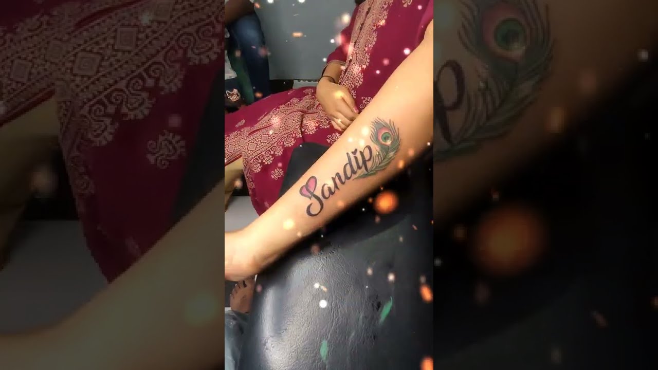 Sandip Name Tattoo | Name tattoo designs, Heart tattoos with names, Tattoo  lettering