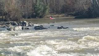 Mud motor on canoe test run