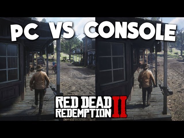 Red Dead Redemption 2 PC vs Console Comparison (RDR2 PC vs PS4 Gameplay) 