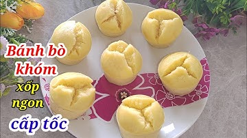 Cách làm bánh bò khóm đơn giản cấp tốc k men, k ủ bột rất ngon mời gia đình