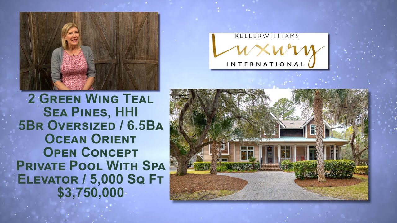 REAL ESTATE Sheri Nixon 2 Green Wing Teal, Sea Pines HHI Keller