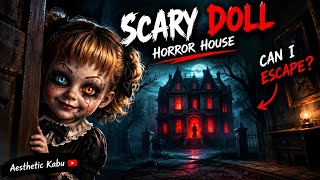 I Entered the Scary Doll’s Haunted House… 😱🏚️ | Can I Escape? 👀 | Aesthetic Kabu  screenshot 3