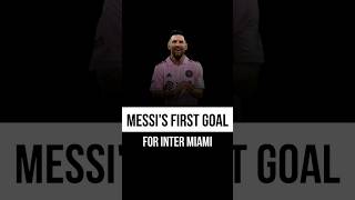 Messi's first goal for Inter Miami #goals #messi #skills