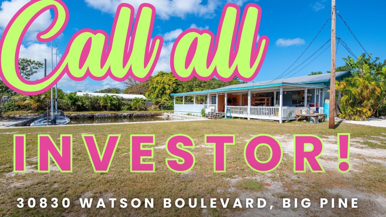 INVESTOR OPPORTUNITY! -- DAILY RENTAL -- 30830 Watson Boulevard, Big Pine, FL 33043