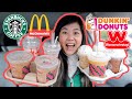 TRYING & RANKING EVERY HOLIDAY DRINK (Starbucks, Dunkin’, Shake Shack & more)