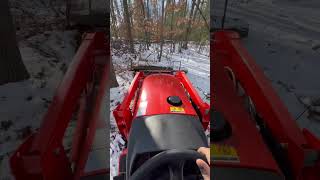 One Man Winter Logging Operations  Firewood Harvesting