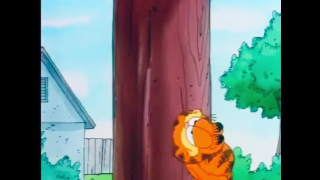 Garfield Quickie: Fall from the tree 2 with Laugh Track