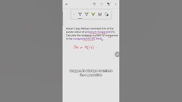 Chemistry | Oxidation Number! #shorts