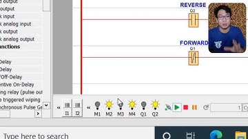 FORWARD REVERSE INTERLOCK USING TIMER | LOGO SOFT