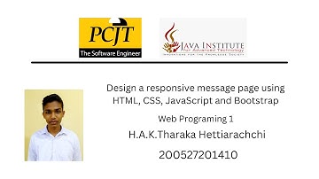 Design a responsive message page using HTML, CSS, JavaScript and Bootstrap