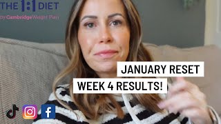 January Reset Weight Loss Vlog | WEEK 4 | The One2One Diet 1:1 Cambridge Diet | STEP 4 | Results