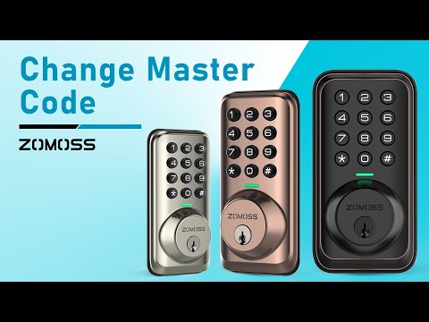 Change Master Code--Zomoss Keypad Deadbolt Lock ZS01