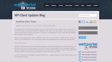 Wordpress Client Theme || WP-Client.com