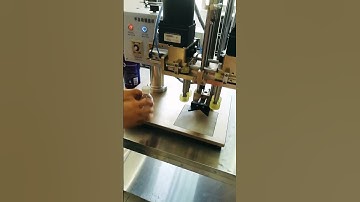 Lotion bottles screw capping machine semi automatic benchtop type capper