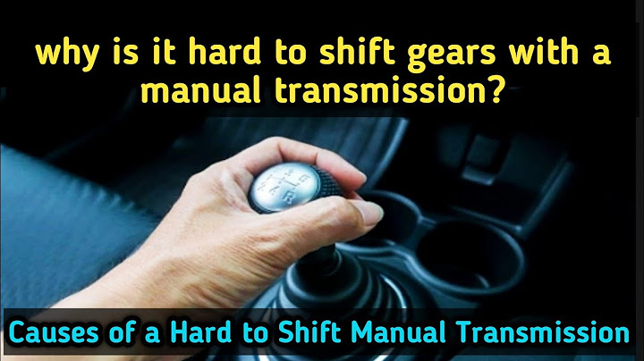 What would cause a manual transmission to not shift