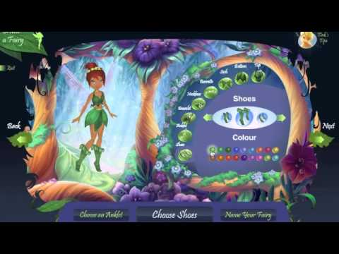 pixie hollow online game create a fairy and fly